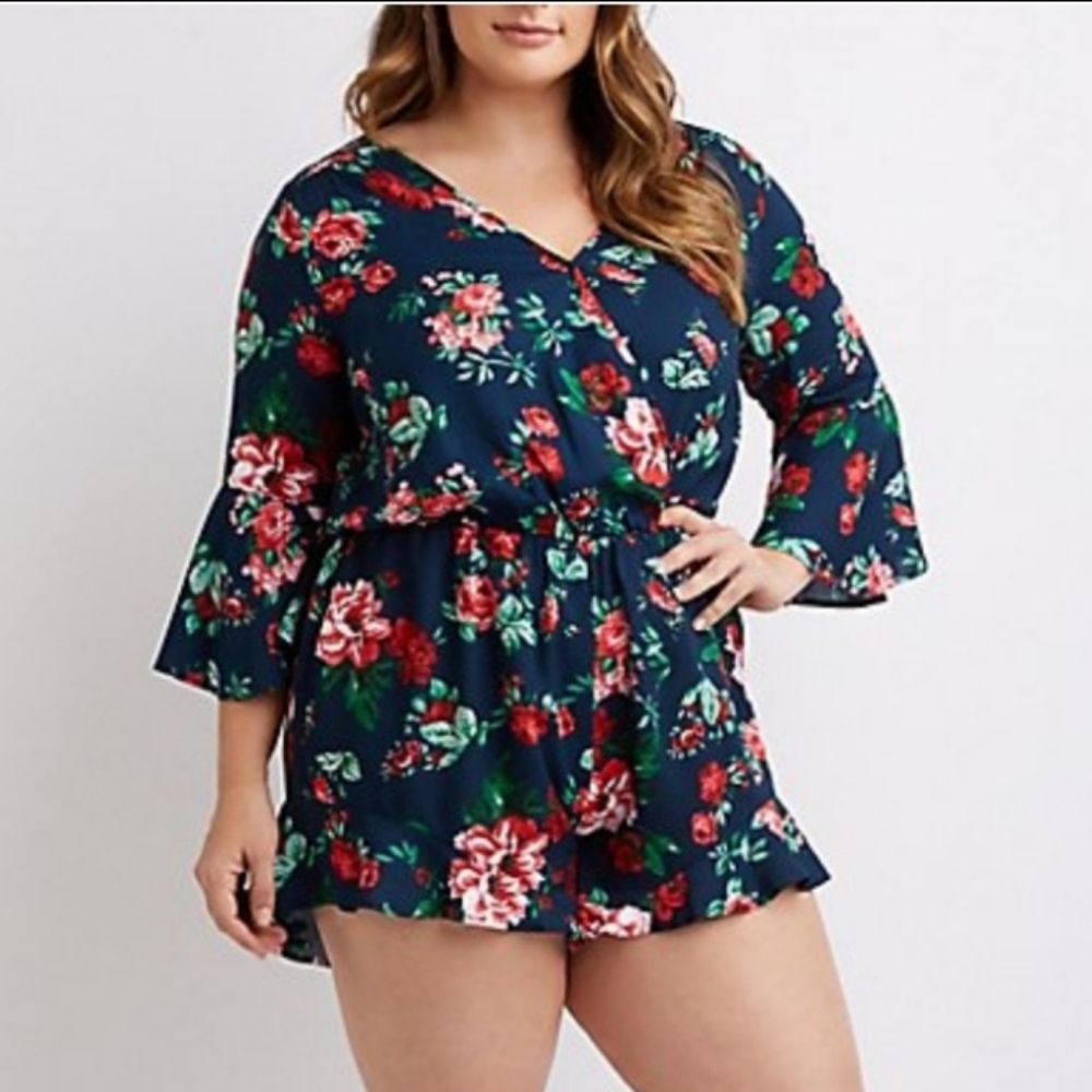 Charlotte Russe Floral Romper